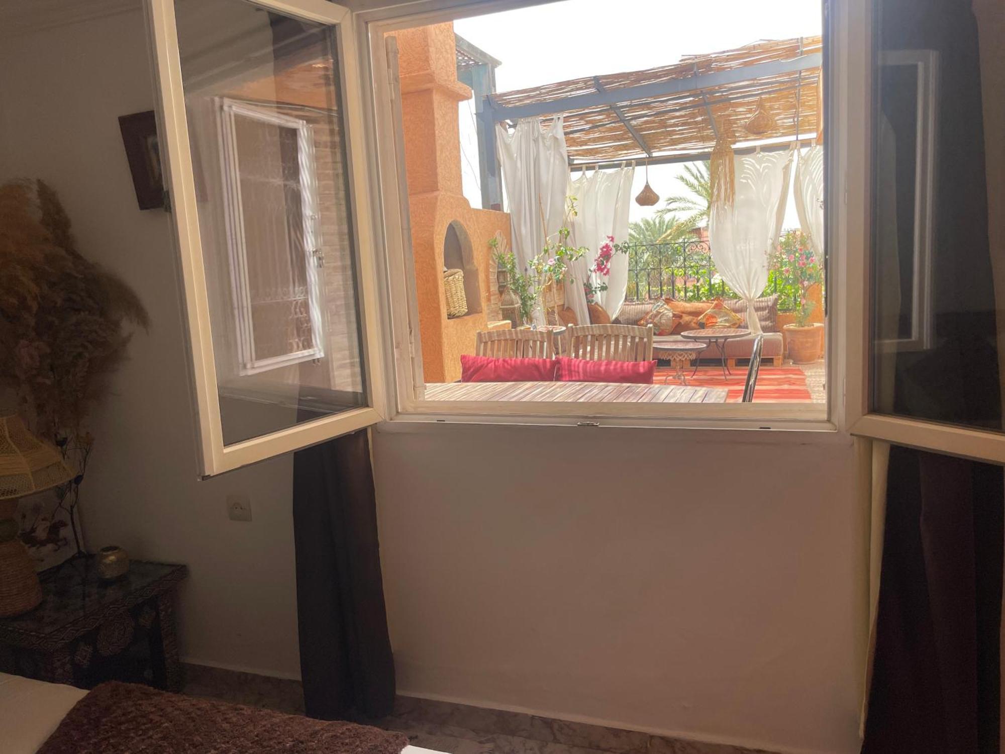 Riad Palmier Fleuri Marrakesh Exteriör bild