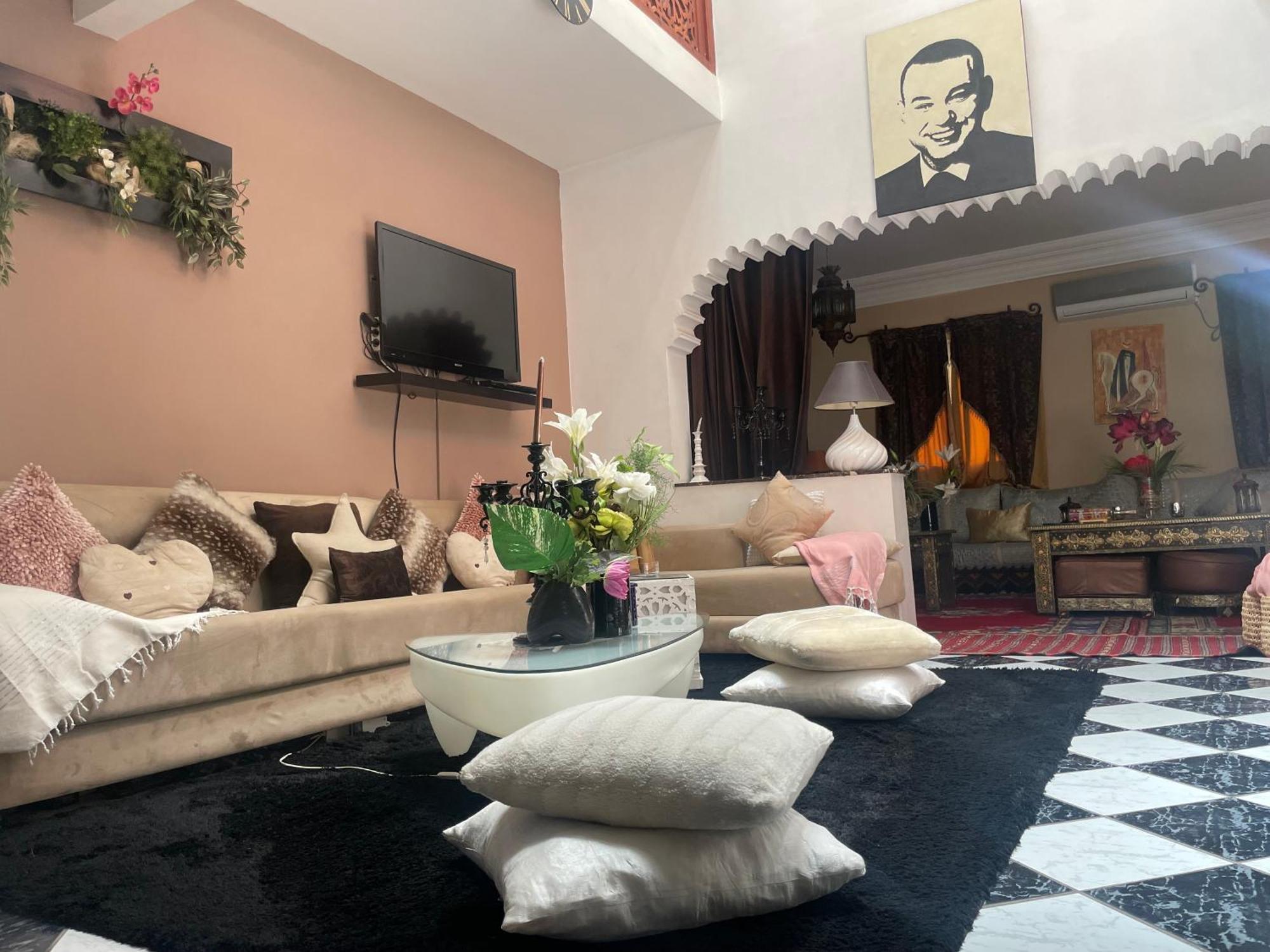 Riad Palmier Fleuri Marrakesh Exteriör bild