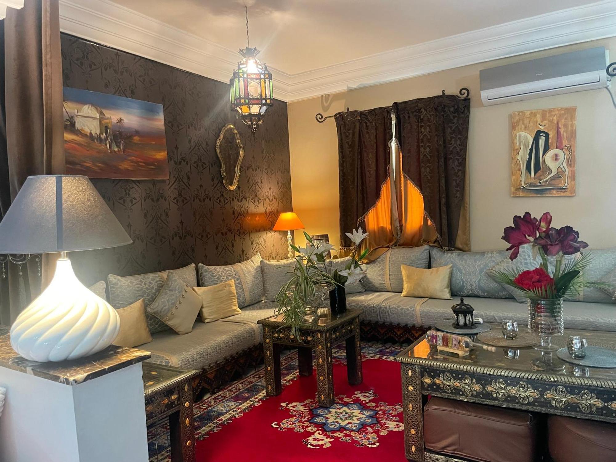 Riad Palmier Fleuri Marrakesh Exteriör bild